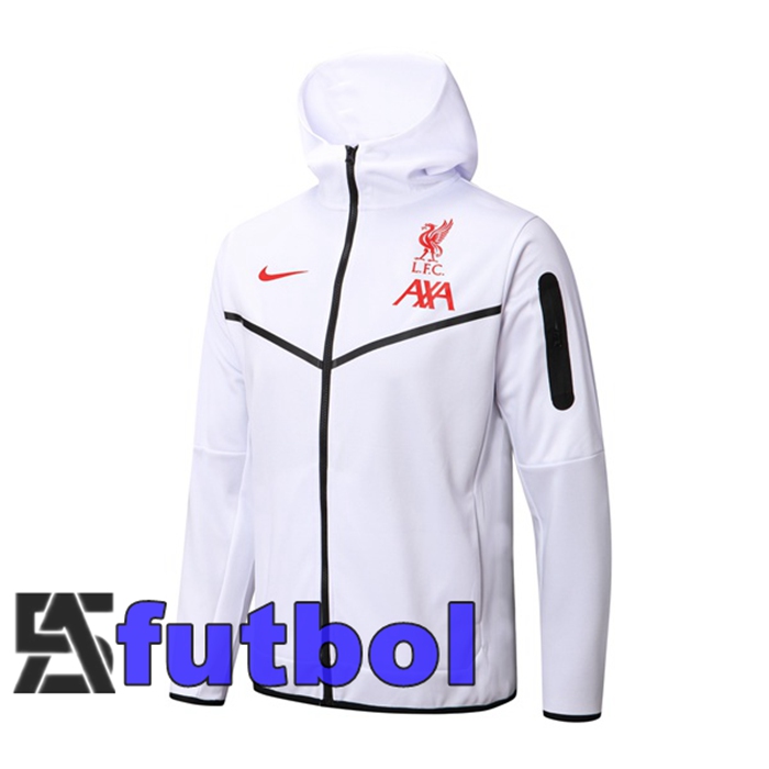 Chaqueta Con Capucha FC Liverpool Blanco 2022/2023