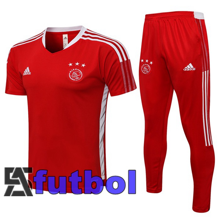 Camiseta Entrenamiento AFC Ajax + Pantalones Rojo 2021/2022