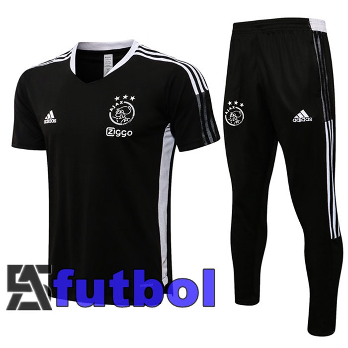 Camiseta Entrenamiento AFC Ajax + Pantalones Negro 2021/2022