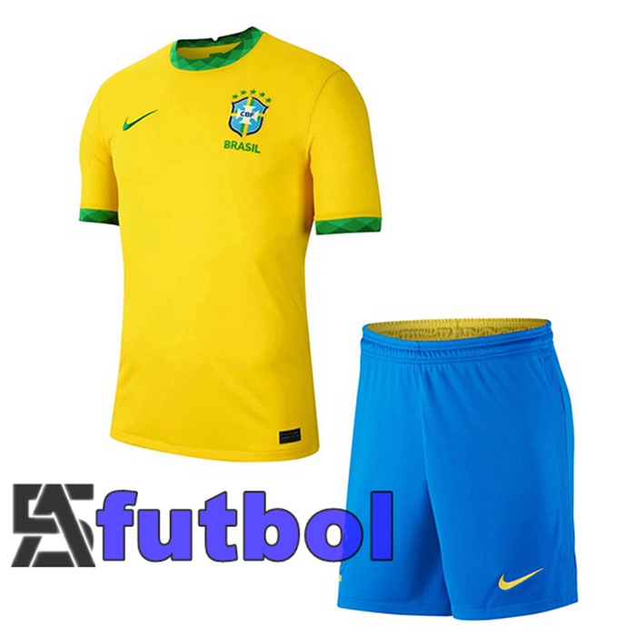 Camiseta Nacional Brasil Ninos Primera 2020/2021