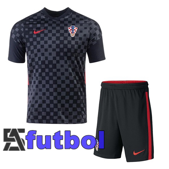 Camiseta Nacional Croacia Ninos Segunda 2020/2021
