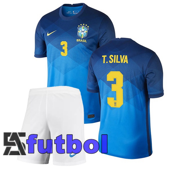 Camiseta Nacional Brasil (T.SILVA 3) Ninos Segunda 2020/2021