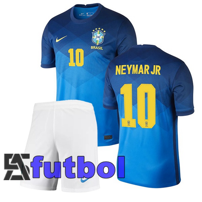 Camiseta Nacional Brasil (NEYMAR JR 10) Ninos Segunda 2020/2021