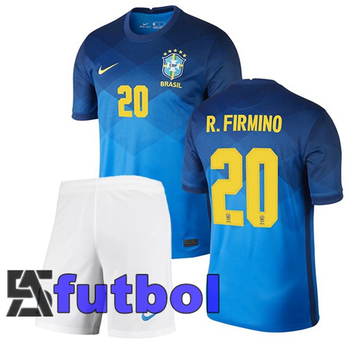 Camiseta Nacional Brasil (R.FIRMINO 20) Ninos Segunda 2020/2021