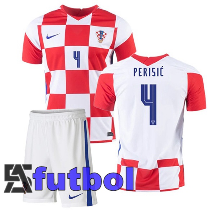 Camiseta Nacional Croacia (PERIŠIĆ 4) Ninos Primera 2020/2021