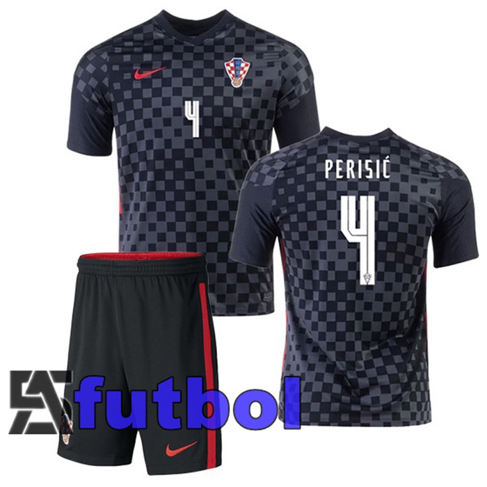 Camiseta Nacional Croacia (PERIŠIĆ 4) Ninos Segunda 2020/2021