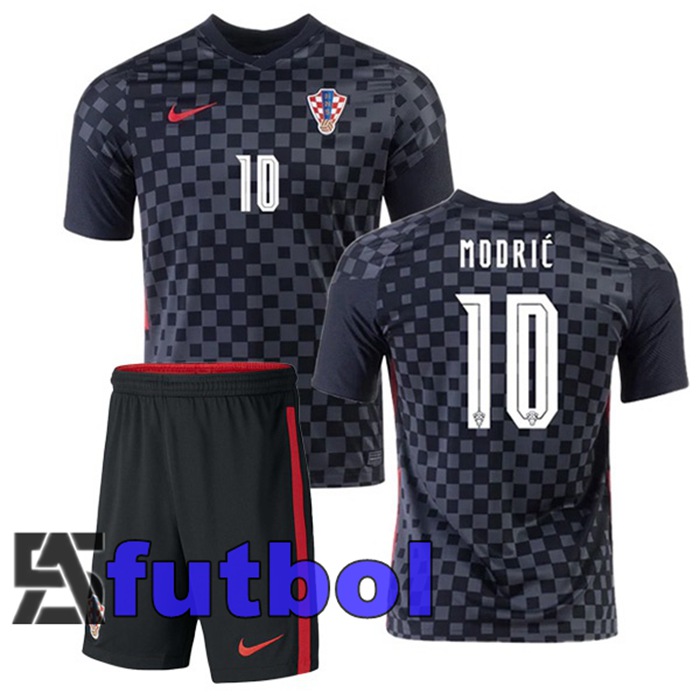 Camiseta Nacional Croacia (MODRIĆ 10) Ninos Segunda 2020/2021