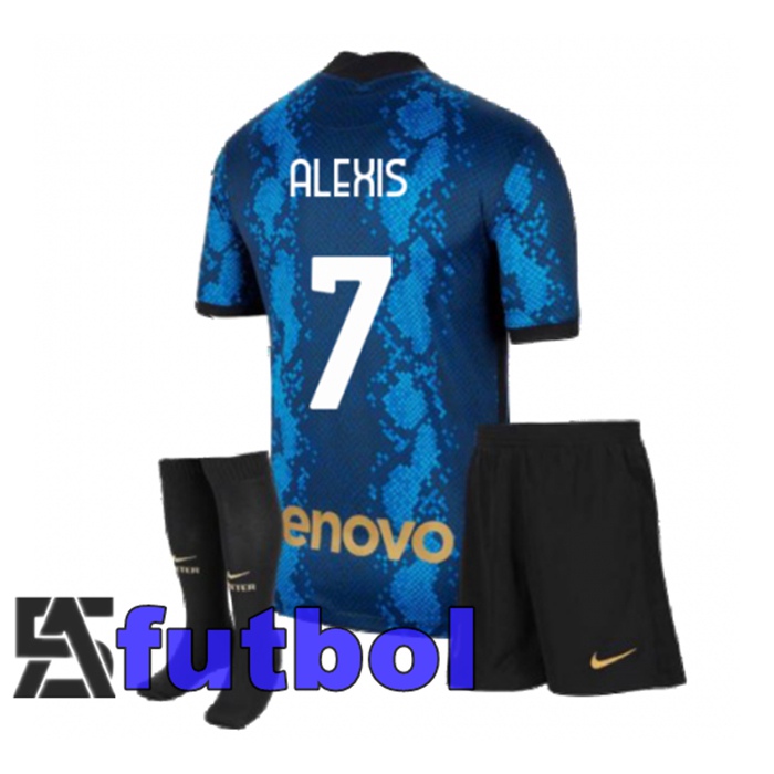 Camiseta Inter Milan（ALEXIS 7）Ninos Primera Azul 2021/2022