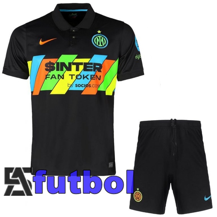Camiseta Inter Milan Ninos Tercera Negro 2021/2022
