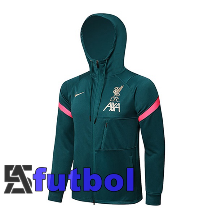 Chaqueta Con Capucha FC Liverpool Verde 2021/2022