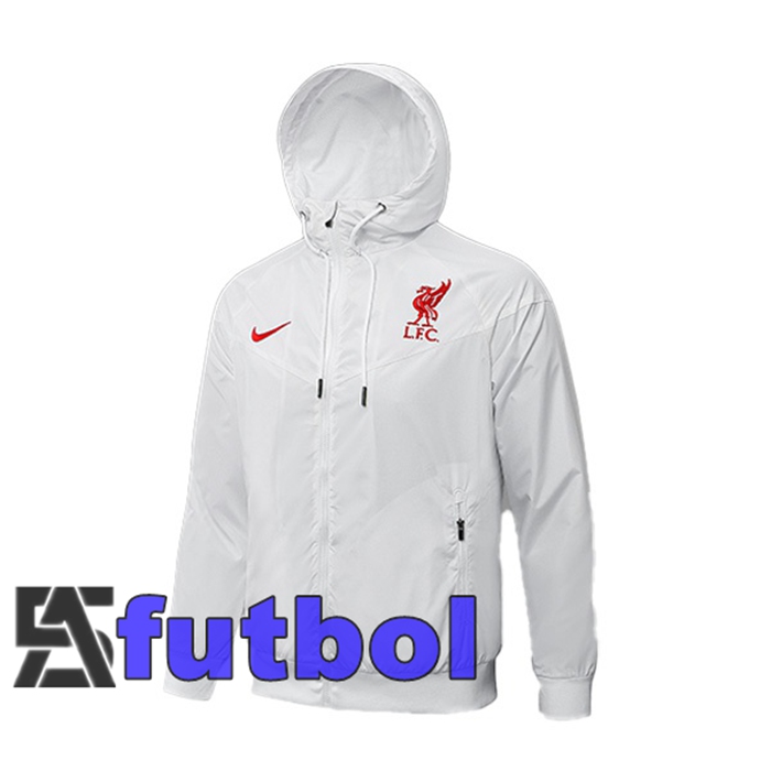 Chaqueta Con Capucha FC Liverpool Blanco 2021/2022