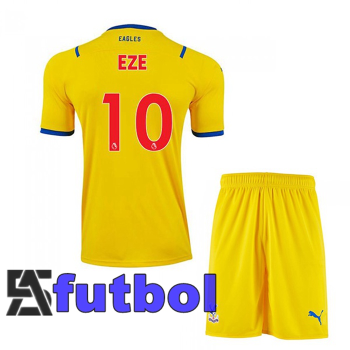 Camiseta Crystal Palace (EZE 10) Ninos Segunda Amarillo 2021/2022