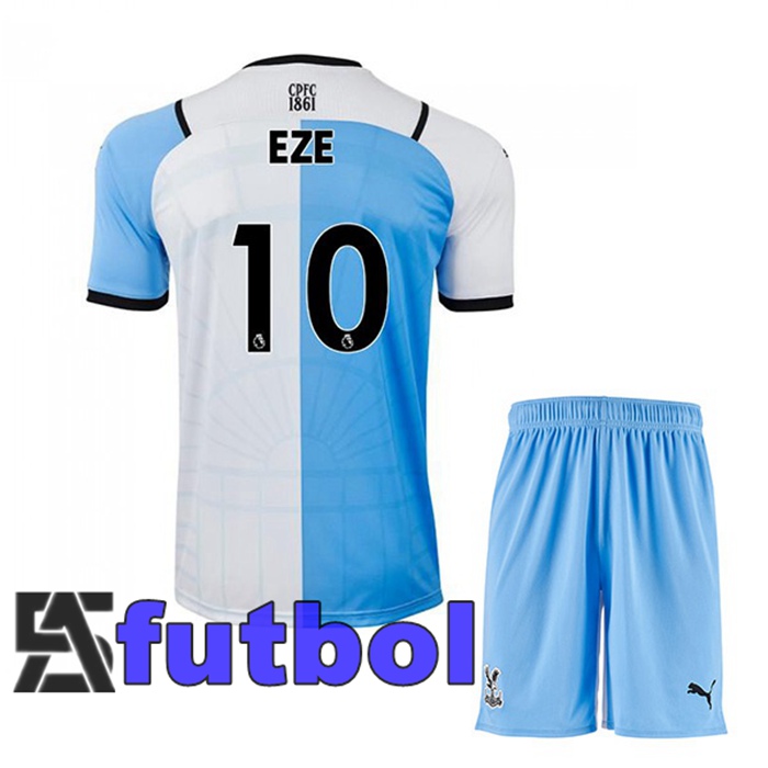 Camiseta Crystal Palace (EZE 10) Ninos Tercera Blanco/Azul 2021/2022