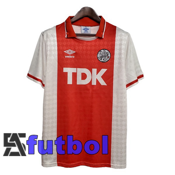 Camiseta AFC Ajax Retro Primera Rojo 1990-1992
