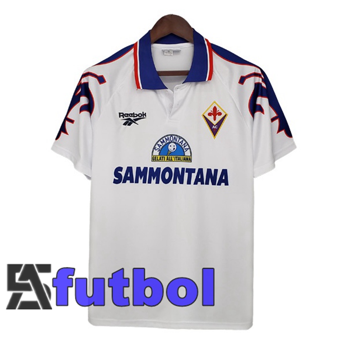 Camiseta ACF Fiorentina Retro Segunda Blanco 1995-1996